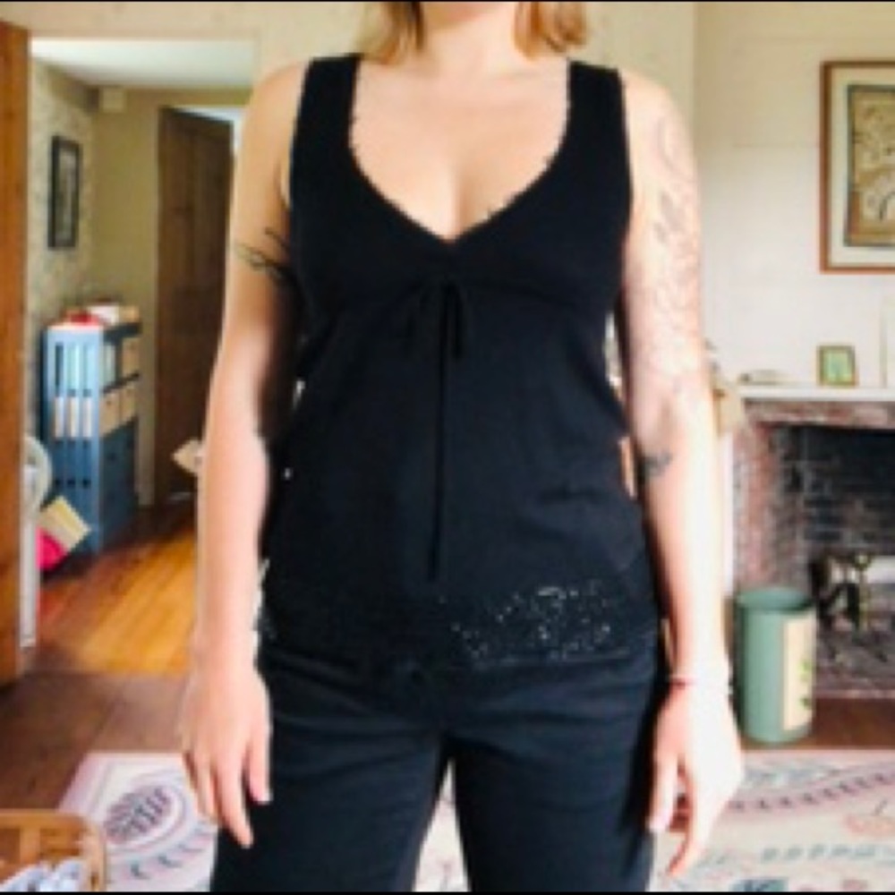 J.Crew Beaded Wool mix Top